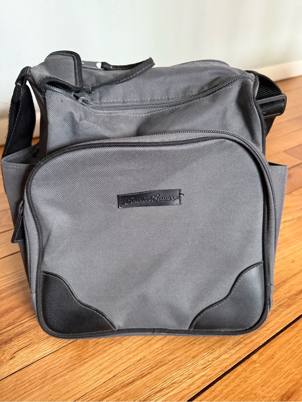 Eddie Bauer Gray Men’s Travel Messenger Bag